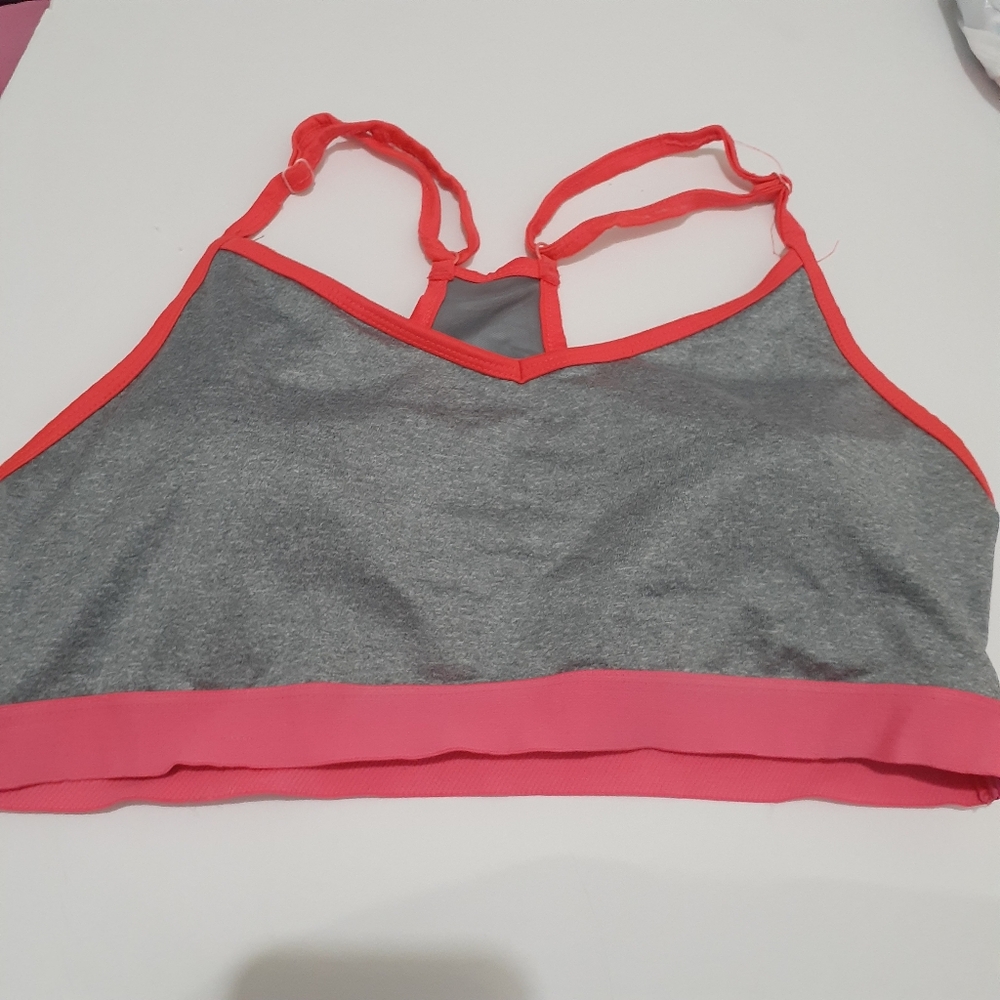 🎉Gray and Pink Women's Sports Bra